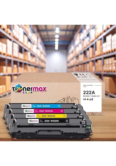 Hp Laserjet Pro 3203dn 222a Cmyk Uyumlu Toner Seti Çipli 4 Renk