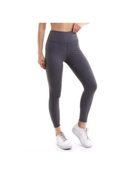 Winmoda34 Kadın Yüksek Bel Korseli Geniş Kemer Yumoş Tayt Gri