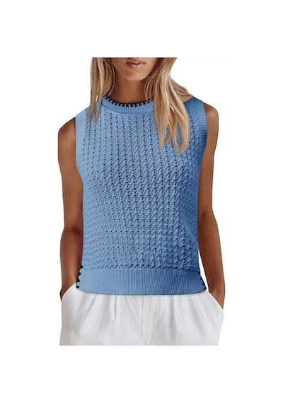 Youknitwear You Widney Bisiklet Yaka Triko T-shirt Mavi