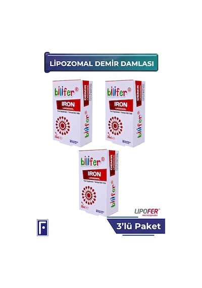 Lipozomal Demir Damla 3'lü Süper Avantaj Paketi