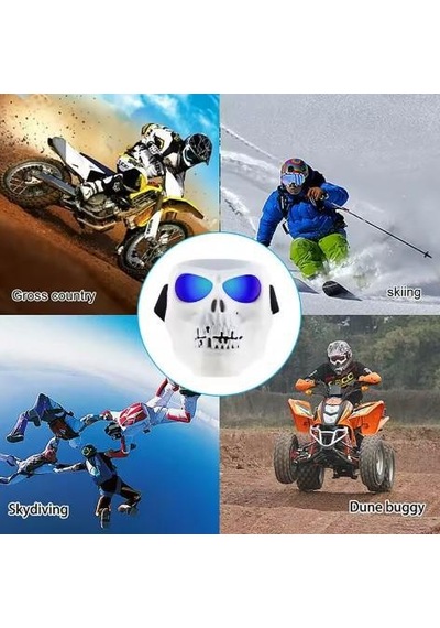 Forte Gt Tex 710 Jet Maske Bisiklet Motosiklet Kayak Çok Amaçlı Sarı Cam Aynalı Gözlük Çok Renkli