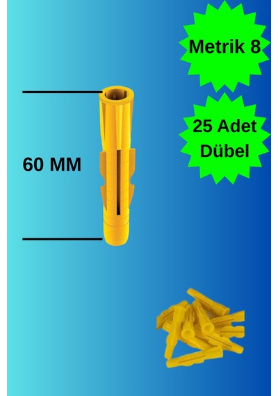 M10 Roket Dübel 25 Adet Plastik Roket Dübel Boşluk Ve Duvar Için