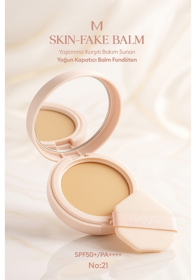 Bakım Sunan Yoğun Kapatıcı Balm Fondöten M Skin-fake Balm No.21 No.21