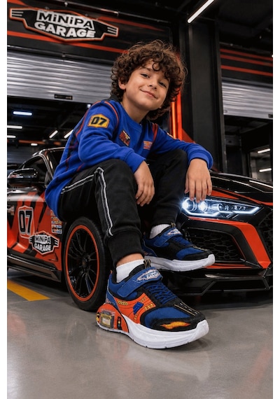 Minipa Garaj Tabanlı, Çift Metal Arabalı, Ortopedik Çocuk Spor Ayakkabı Sax Mavi - Orange Minipa Garaj Tabanlı, Çift Metal Arabalı, Ortopedik Çocuk Spor Ayakkabı Sax Mavi - Orange