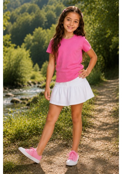 Kiagu Pembe Kısa Kol Basic T-shirt- Terletmeyen Esnek Kumaş Pamuklu Mevsimlik Pembe Kısakol Kız Çocuk Tsort Pembe Kiagu Pembe Kısa Kol Basic T-shirt- Terletmeyen Esnek Kumaş Pamuklu Mevsimlik Pembe Kısakol Kız Çocuk Tsort Pembe