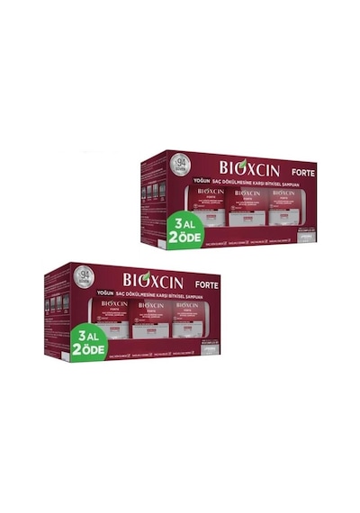 Bioxcin Forte Şampuan 3x300 ML 2'li Set