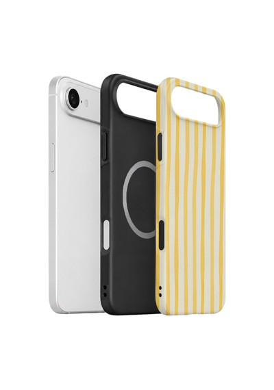 Apple iPhone Uyumlu 17 Air Vorian Çift Katmanlı Magsafe Kılıf Buttercream Riviera
