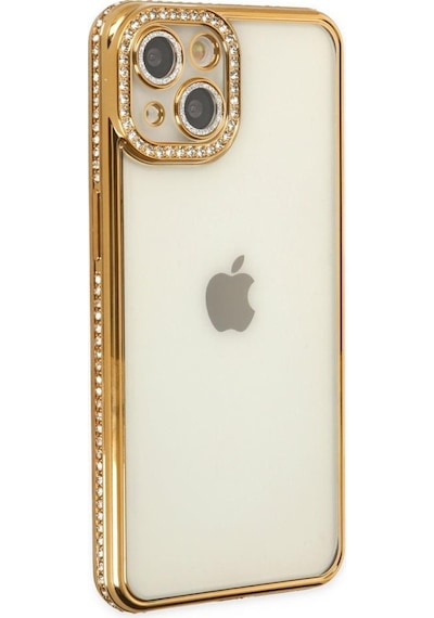 Apple Uyumlu iPhone 14 Kilif Koruma Lensli Tasli Dizayn Seffaf Kapak 561970938