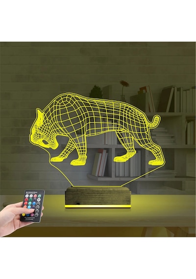 Luvivia Kaplan 3d Lamba - Masa Gece Lambası Şeffaf