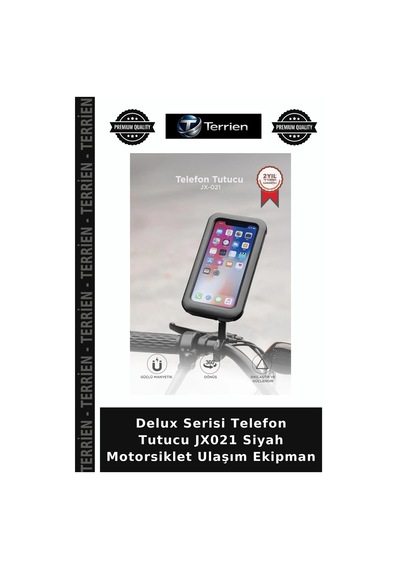 Delux Serisi Telefon Tutucu Jx021 Siyah Motorsiklet Ulaşım Ekipman