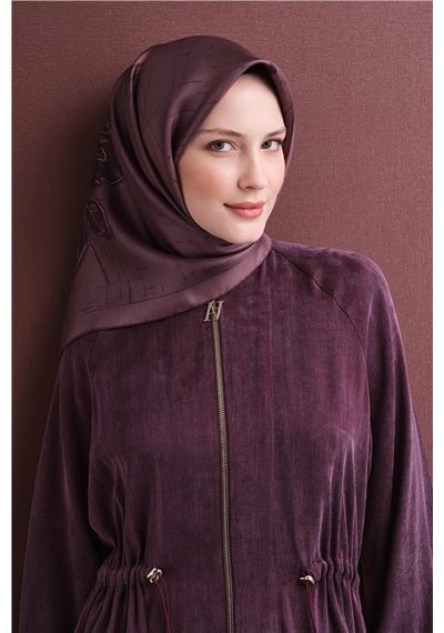 Armine Saf İpek Twill Eşarp 9617d 58 Mavi