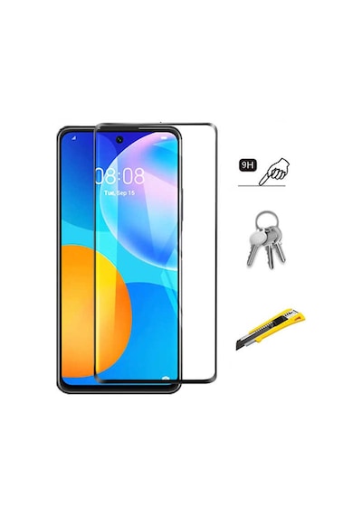 Huawei P Smart 2021 Uyumlu Kenarları Kırılmaya Dayanıklı Cam  Ekran Koruyucu
