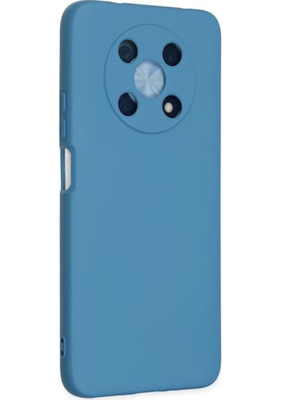 Newface Huawei Nova Y90 Kılıf Nano İçi Kadife Silikon - Mavi