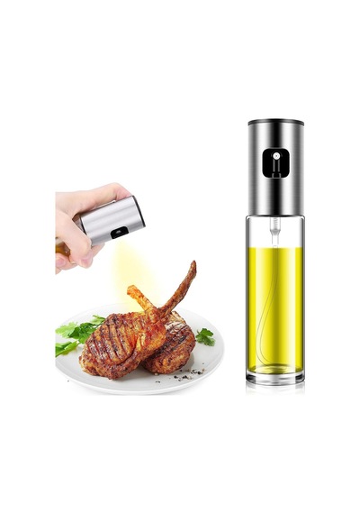 Sprey Cam Şişe Zeytinyağı Sirke Yağ Püskürtücü Yağdanlık 100 Ml Beyaz Diğer