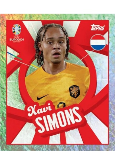 Almanya Euro 2024 Avrupa Şampiyonası Match Attax- 18 Adet Futbolcu Sticker Paketi 108 Adet Sticker