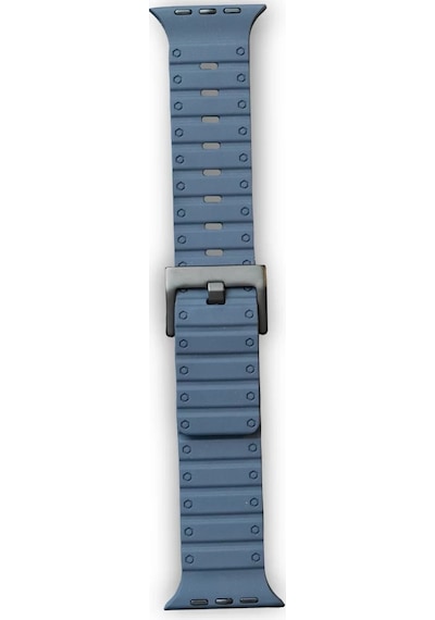 Newface Apple Watch 42mm Magnus Mıknatıslı Silikon Kordon - Mavi