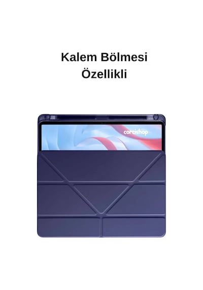 Lenovo Tab K11 Gen 2 Tb336fu 11 İnç Uyumlu Kılıf Kalem Koymalı Silikon Ekran Koruyucu Kalem
