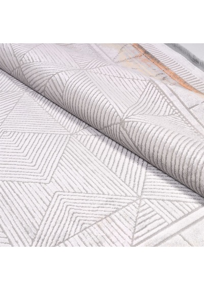 Çam Halı Crea Plus Stone Roxanne 17170 Gri Bakır Modern Desenli Makine Halısı