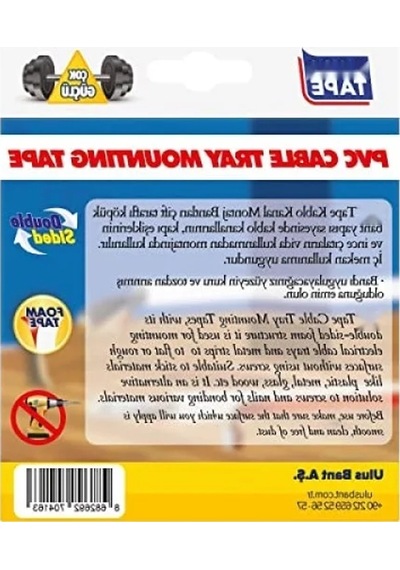 10 Mm Eninde Kablo Kanal Montaj Bandı, 10 Mt