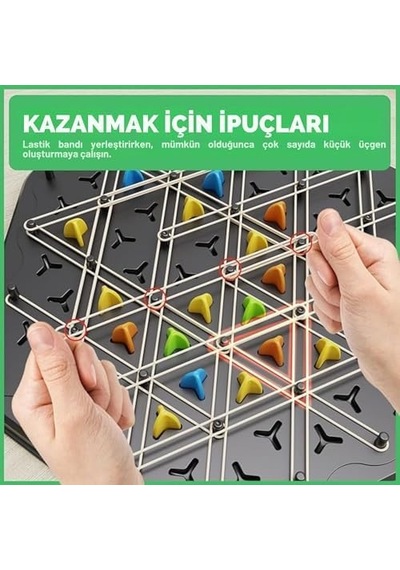 Üçgen Zincir Satranç Oyunu Eğitici Zeka Ve Strateji Oyunu Ebeveyn-çocuk Etkileşimli Masa Oyunu, 2-4 Oyuncu