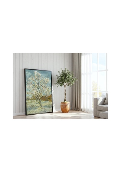 Van Gogh Van Gogh Pembe Şeftali Ağacı Çerçevesiz Poster 21x30 Cm A4 Tablo Van Gogh Post Empresyonizm