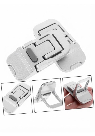 Katlanır Yükseltici Mini Laptop Ayakları 2 Adet Taşınabilir Mini Alüminyum Laptop Standı & Soğutucu Destek