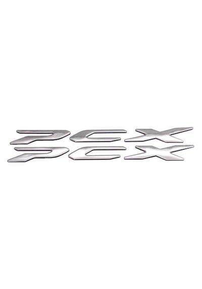 Honda Pcx 2014 - 2025 Uyumlu Sele Altı Metal Yazı Seti Nikel