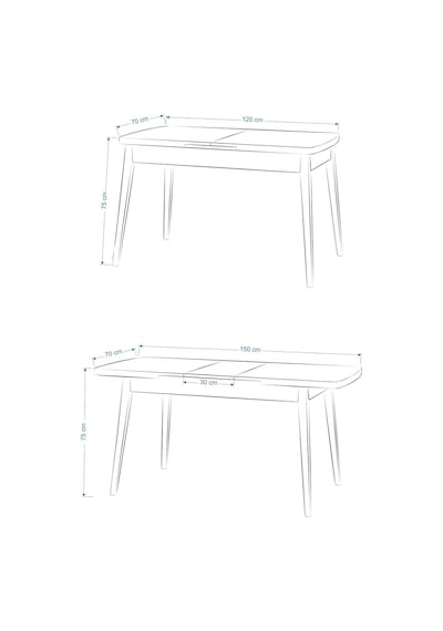 Vilinze Ege Sandalye Avanos Ahşap Mdf Açılır Mutfak Masası Takımı - 70x120+30 Cm Beyaz Vilinze Ege Sandalye Avanos Ahşap Mdf Açılır Mutfak Masası Takımı - 70x120+30 Cm Beyaz