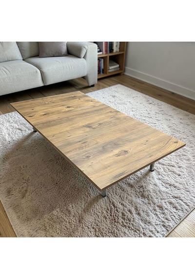 Ratemo Katlanabilir Yer Masası Yer Sofrası 119x69 Cm Metal Boru Ayaklı, Kulanıma Hazır Antik - Ceviz Ratemo Katlanabilir Yer Masası Yer Sofrası 119x69 Cm Metal Boru Ayaklı, Kulanıma Hazır Antik - Ceviz