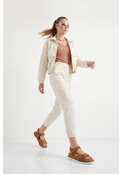Gönderi(R) Gönderi R Kadın Taba Süet Cırt Bantlı Hakiki Deri Sandalet Dyza55945129