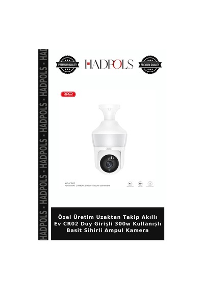 Özel Üretim Uzaktan Takip Akıllı Ev Cr02 Duy Girişli 300w Kullanışlı Basit Sihirli Ampul Kamera