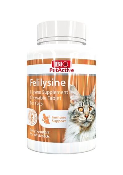 Felilysine, Kediler İçin L-lizin Tableti, 90 Tablet