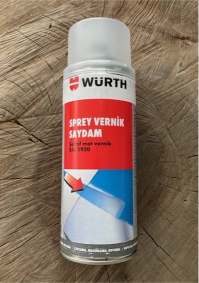 Saydam Mat Vernik Sprey Oto Vernik Far Jant Kaporta Vernik 400ml Şeffaf Şeffaf