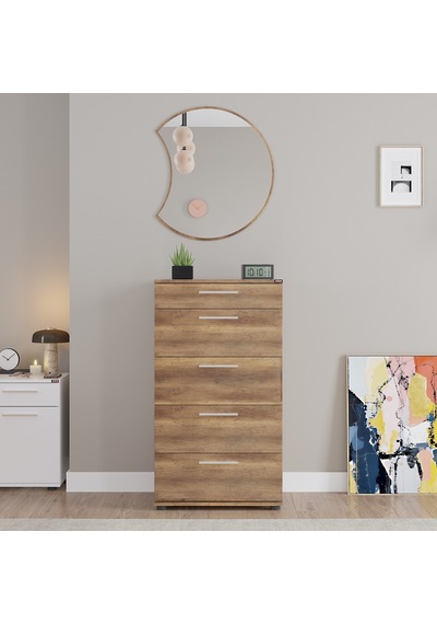 Sephia Yemek Odası Aynası Hilal - Oslo Ceviz 67x2x72 Cm Ceviz