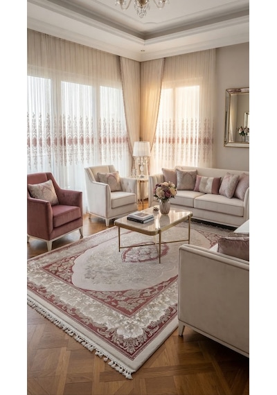Dilek Halı İmage 4731d Bordo Krem Salon Halısı 160 X 230 Bej - Krem - Bordo