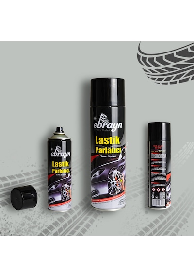 Ebrayn Lastik Parlatıcı Sprey 500 Ml - Kalıcı Parıltı Ve Koruma 500 Ml