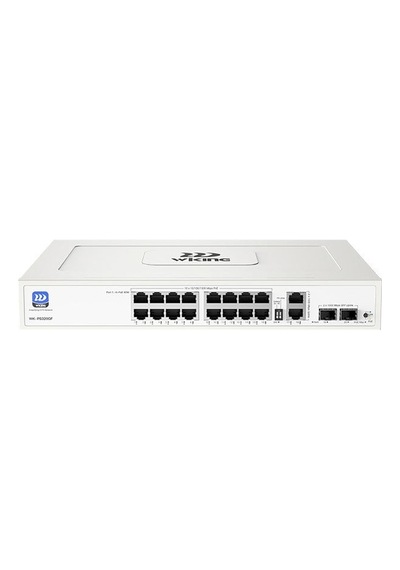 Wı-tek Wıkıng Wk-ps320gf 16 Port 10/100/1000 16 Port Poe 2 Port Uplınk +2 Sfp 195w Yonetılemez Rack Mount Swıtch