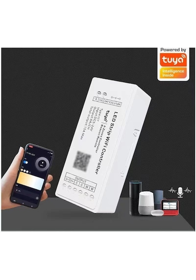 Tuya Destekli Wifi Kontrol Dimmer Şerit Led Kontrol Devresi 5-24V