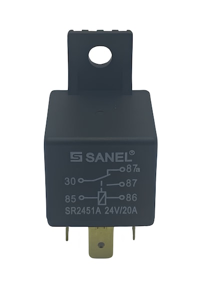 Mini Röle 24v Mini Röle Sanel 20-10a 5 Uçlu 2 Platinli 30-87-87a-