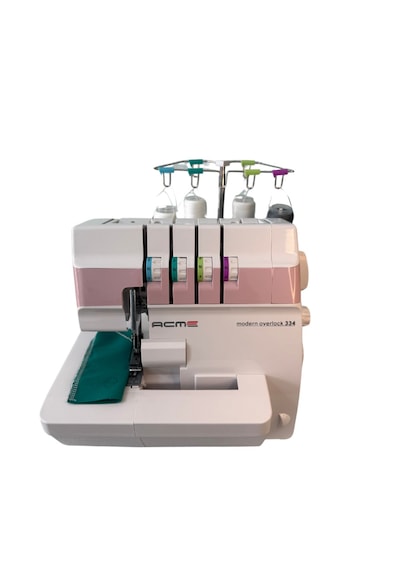 Acme 4 İplikli Ev Tipi Overlok Dikiş Makinesi Pembe