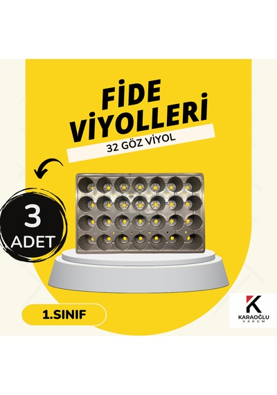 Fide Viyolü , Viyol , Fide Viyolleri 3 Adet 32-45-70-84-104-128 Göz ,ürün Seçiniz 32 Lik Göz