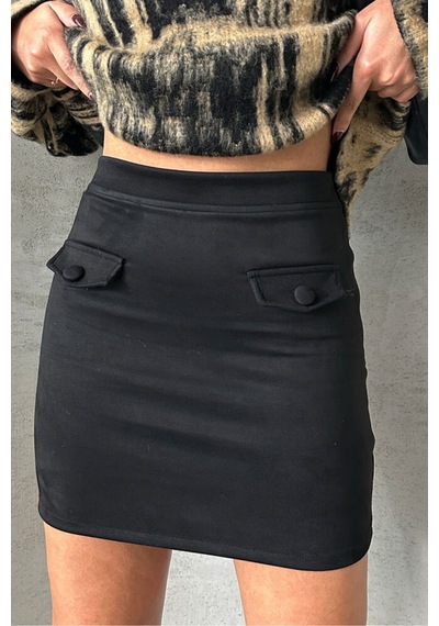 Verymoda Cepli Etek F1572 Siyah