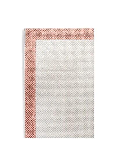 Natura Sisal Hasır Görünümlü Çerçeveli Oval Halı Ntr13 Terra-krem Turuncu