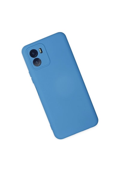 Cosmotex Newface Vivo Y15s Kılıf Nano İçi Kadife Silikon - Mavi