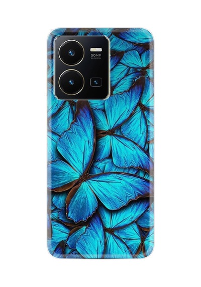 Vivo Y35 Kılıf Resimli Desenli Baskılı Silikon Owl 1351
