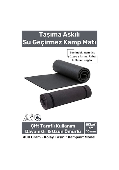 Taşıma Askılı Su Geçirmez Konforlu Kalın Rahat Çift Taraflı Çadır Uyku Yer Minderi 16mm Kamp Matı Çok Renkli