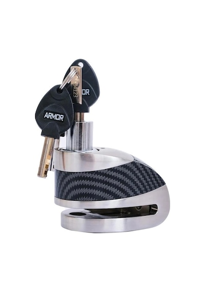 Armor 610 Mva 10 Mm Alarmlı Çelik Disk Kilit Motorsiklet Kilidi+hatırlatma Kablosu