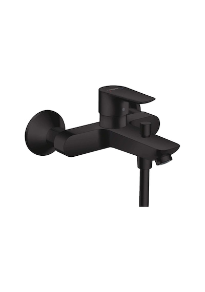 Hansgrohe Talis E Tek Kollu Banyo Bataryası Aplike Satin Siyah - Siyah