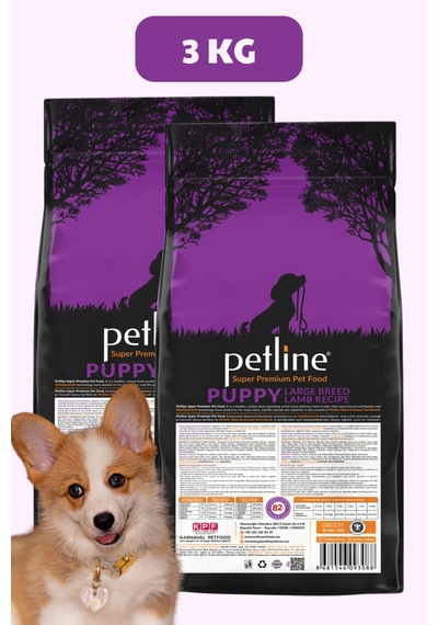 Petline Puppy Kids Kuzu Etli Yavru Kuru Köpek Maması 2 x 3 KG