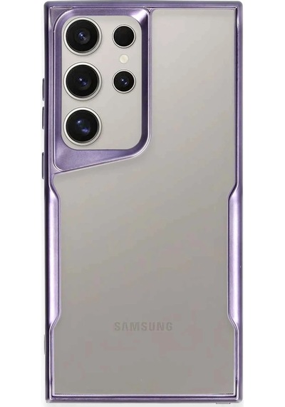 Newface - 292 - Samsung Galaxy S23 Ultra Kılıf Boyi Silikon Kapak - - Edntrend - Derin Mor